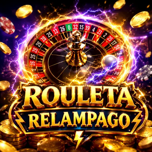 Mesa de Lightning Roulette com efeitos de raio sobre os números iluminados